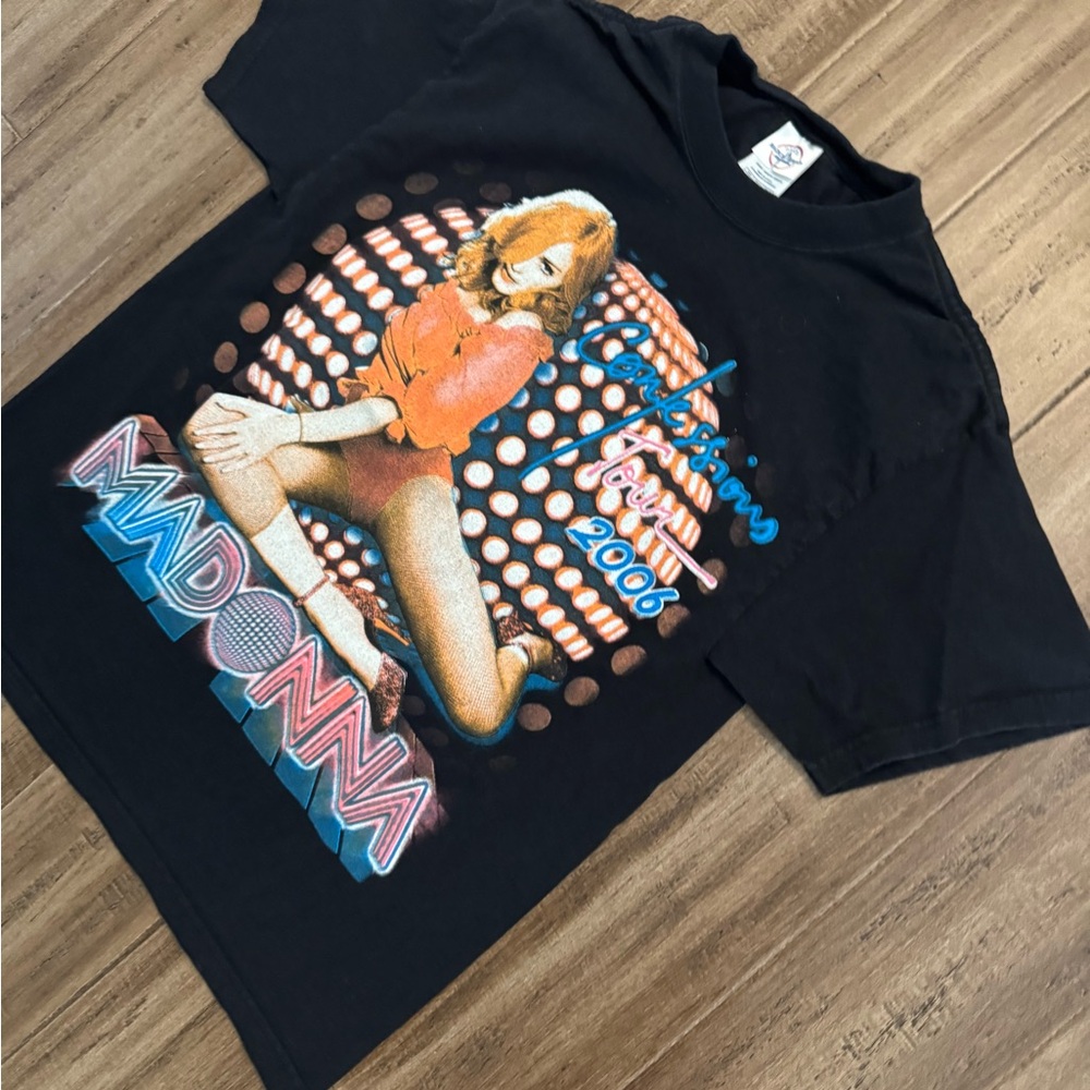 2006 Madonna Confessions of Tour Graphic Black T-Shirt - Picture 3 of 5